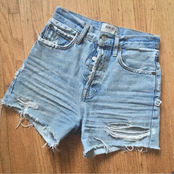 Agolde Riley 4” short Groove in sz 23, 26 - Picture 5 of 6